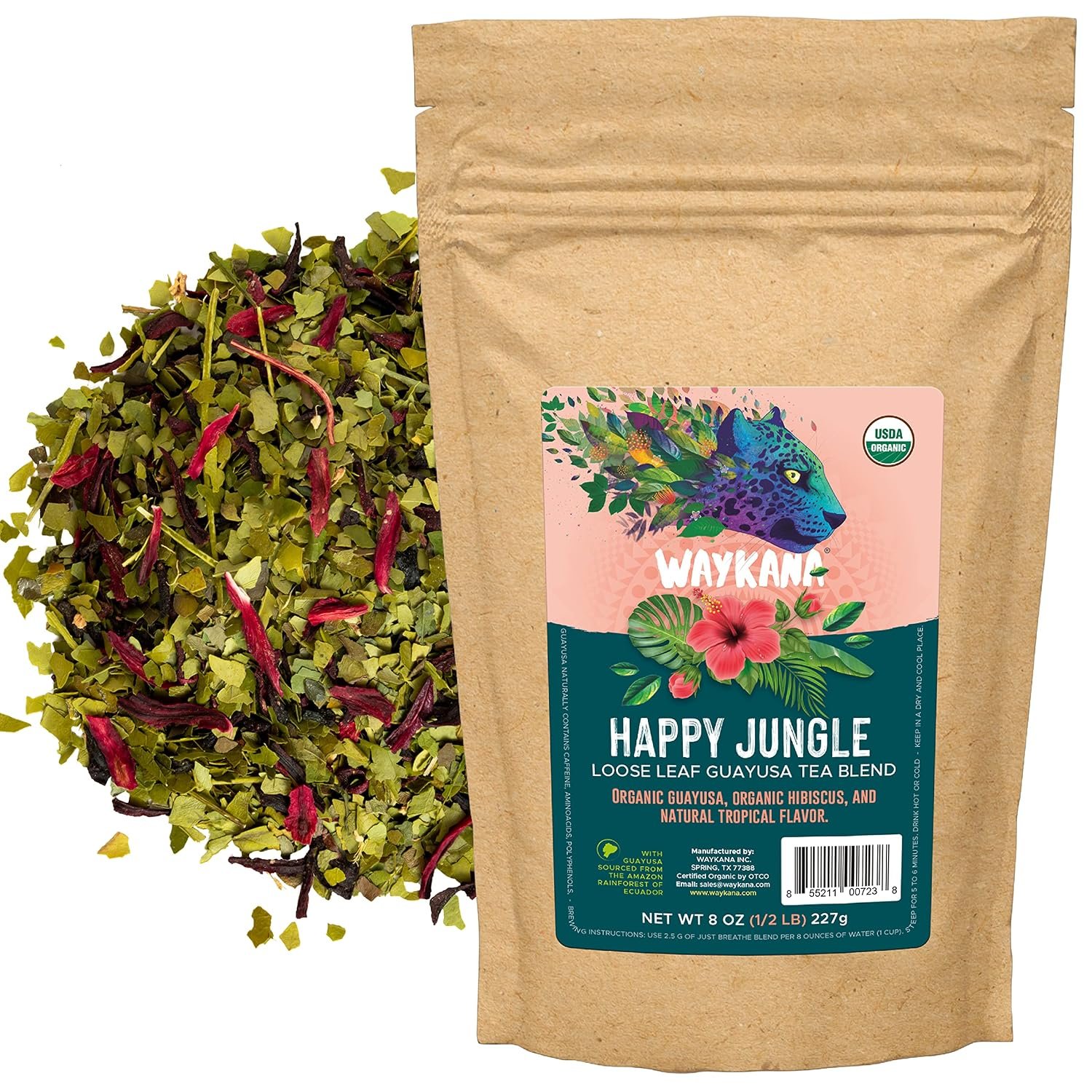 Happy Jungle — Guayusa & Hibiscus Blend